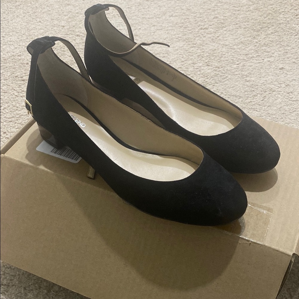 Ankle strap ballet flats